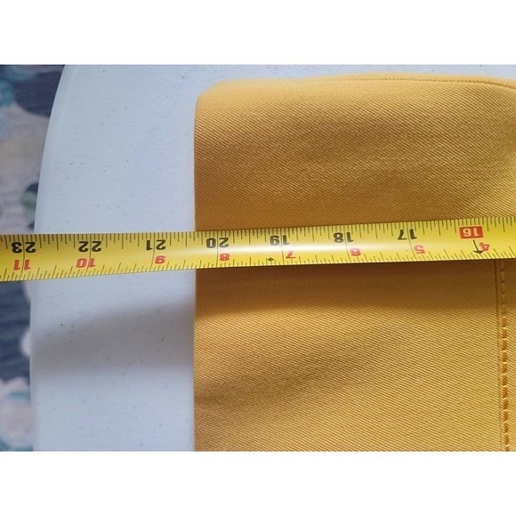 Vintage Reine Schurwolle Women's Yellow Skirt Suit - Picture 6 of 10